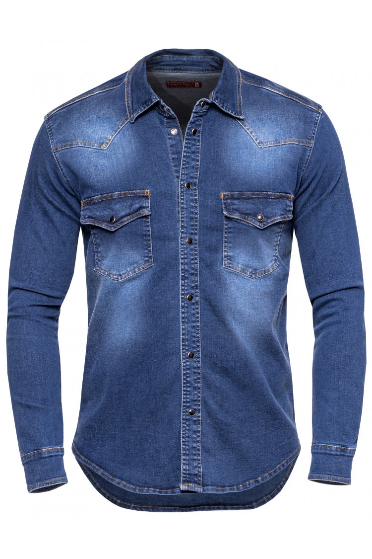 Koszula męska jeansowa - Stanley Jeans - No3