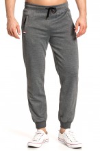 Spodnie dresowe męskie - Joggery No.6 - grafitowe