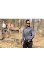 Koszula męska ŚLIWKOWA elegancka VIP business line - slim fit długi rękaw