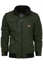Kurtka męska przejściowa bawełniana pilotka - 015 - khaki