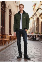 Kurtka męska przejściowa bawełniana pilotka - 015 - khaki