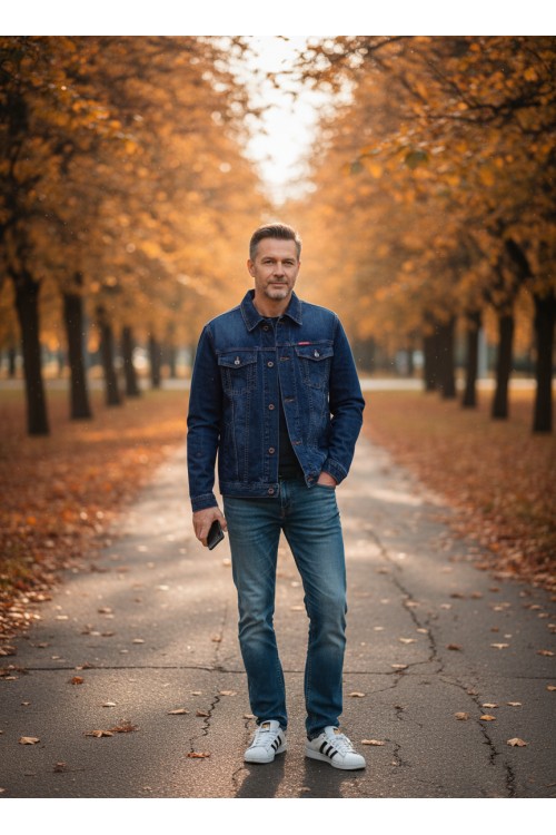 Kurtka męska - jeansowa - Stanley Jeans - 108