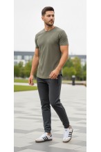 Spodnie dresowe męskie - Joggery No.6 - grafitowe