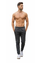 Spodnie dresowe męskie - Joggery No.6 - grafitowe