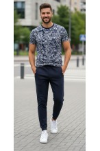 Spodnie dresowe męskie - Joggery No.6 - granatowe