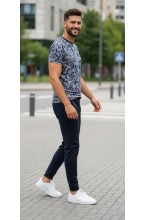 Spodnie dresowe męskie - Joggery No.6 - granatowe