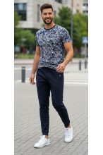 Spodnie dresowe męskie - Joggery No.6 - granatowe