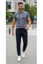 Spodnie dresowe męskie - Joggery No.6 - granatowe