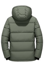 Kurtka męska zimowa ocieplana z kapturem - 013 FKOW - khaki