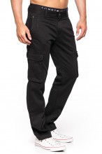 Spodnie bojówki - Stanley Jeans -czarne