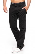 Spodnie bojówki - Stanley Jeans -czarne