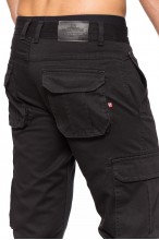 Spodnie bojówki - Stanley Jeans -czarne